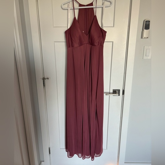 Azazie Annabelle Maternity Bridesmaid Dress in Desert Rose - Picture 4 of 5